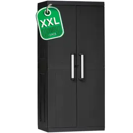 Ondis24 Hochschrank »Hero MEGA«, BxHxT: 88 x 190 x 54 cm, 4 Einlegeböden, schwarz