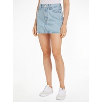 Tommy Jeans Damen Jeansrock Minirock, Blau (Denim Light), 28W