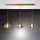 Fabas Luce Glow 3-flg. 40W 40 cm Messing/Amber