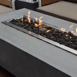 ELEMENTI Gas Feuerstelle Granvill Ø 152 cm Grau