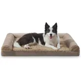 FURTIME Orthopädisches Hundebett Grosse Hunde Ergonomisches Hundekissen - 89x64 cm Hundesofa Waschbares Hundekissen mit Abnehmbarem rutschfest Fütterung Schaumstoff Hundebett Orthopädisch