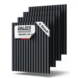 Dalsys Akustikpaneel Dalsys Schwarz 4 St. 60 x 60 cm