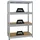Proregal Schwerlastregal Dino 180x120x60 cm Fachlast 600kg Verzinkt, Garagenregal, Lagerregal, Steckregal, Kellerregal