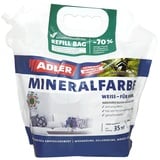 ADLER Mineralfarbe Weiß 7 kg Refill-Bag Nachfüller für Wandfarbe