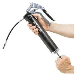 Stier Einhand-Fettpresse mit Nylonschlauch, Arbeitsdruck 410 bar
