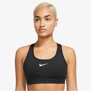 Nike Swoosh Medium Support Padded Sport-BH Damen 010 black/white S