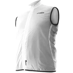 Chiba Fahrrad-Weste Windblocker (extrem leicht - 50 Gramm) weiss Herren