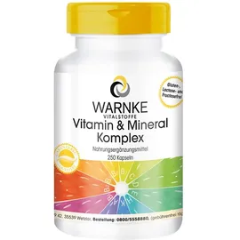 Warnke Vitalstoffe Vitamin & Mineral Komplex Kapseln 250 St.