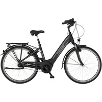 Fischer E-Bike City, CITA 4.1i Elektrofahrrad für Damen und Herren, RH 44 cm, Mittelmotor 65 Nm, 36 V Akku im Rahmen, schwarz matt, 28 Zoll