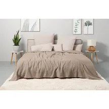 OTTO home Mira Bettüberwurf 250 x 250 cm Grau/Schwarz