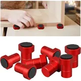 Set Mit 8 Bankhaken Aus Aluminiumlegierung, 19/20 Mm, Für Die Holzbearbeitung Mit Antirutschpad, Für Werkbank, Hobelbank, Aufnahme (rot, 20 Mm)