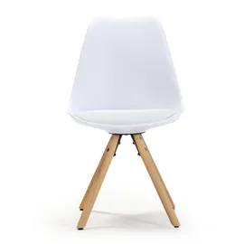 VS Venta-stock Stuhl Holz Weiß 2er Set