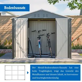 Laiham Geräteschuppen 2,40 x 1,92 m  Grau