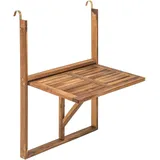 Estexo Akazienholz Balkonhängetisch Klappbar Klapptisch Balkon Tisch Holz