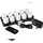 Duni LED Set Moving Flame 10 Stück Weiß
