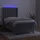 vidaXL Boxspringbett mit Matratze & LED Hellgrau 100x200 cm Samt