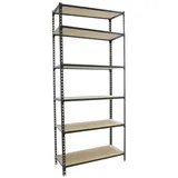 Proregal Schwerlastregal Giant Muli HxBxT 250 x 80 x 50 cm 6 Fachböden Fachlast 150 kg Anthrazit
