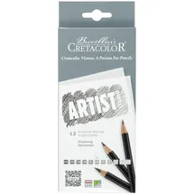 CRETACOLOR Künstlerstifte Studio Graphitstifte 12 St. schwarz