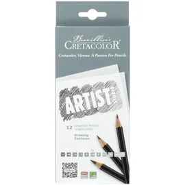 CRETACOLOR Künstlerstifte Studio Graphitstifte 12 St. schwarz