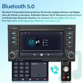 Awesafe 4+64GB Autoradio für Audi A4 S4 RS4 B6 B7 SEAT Exeo mit Wireless Carplay Android Auto 7 Zoll HD Touchscreen GPS Navigation