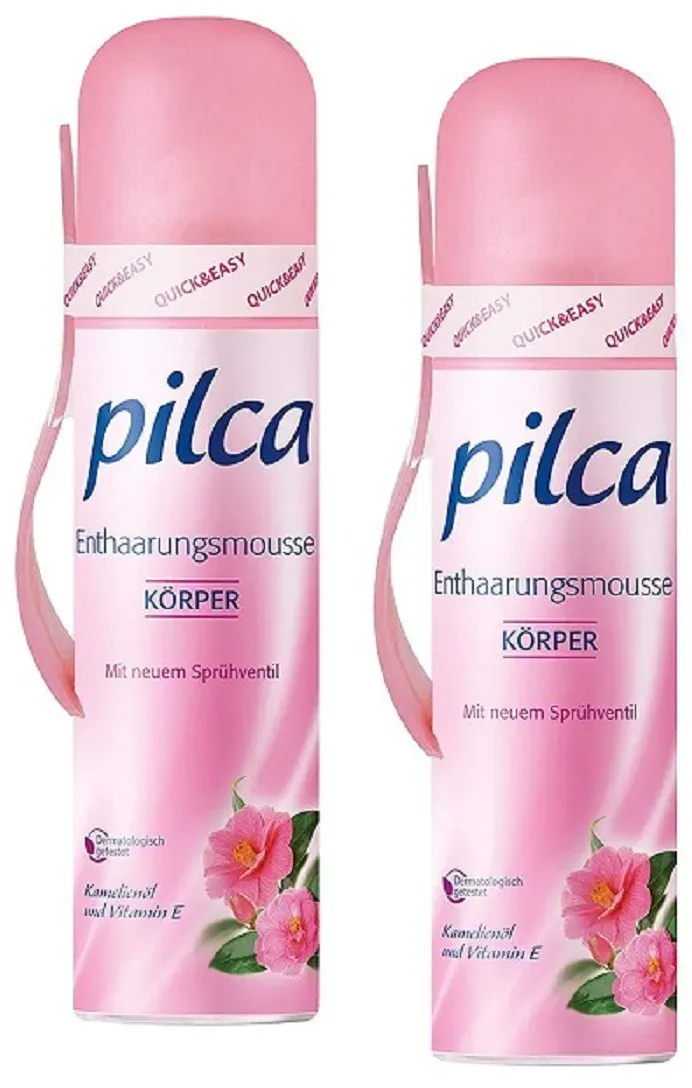 2x Pilca Enthaarungs Mousse einfachere, wirksamere und schnellere Enthaarung