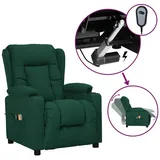 vidaXL Massagesessel Elektrisch Polyester 96 x 99,5 x 0 cm Dunkelgrün