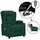 vidaXL Massagesessel Elektrisch Polyester 96 x 99,5 x 0 cm Dunkelgrün