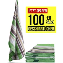 ASPERO 100 Geschirrtücher aus Baumwolle