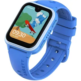 Garett Kids Vibe AI 4G LTE 40 mm Kunststoffgehäuse Blau Silikonarmband Blau S