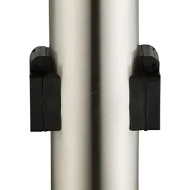 GLOBO LED-Außenleuchte Boston I Edelstahl Opal 2 Steckdosen & Bewegungssensor