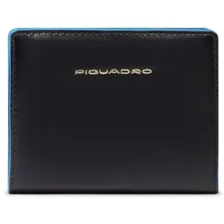 Piquadro Blue Square Geldbörse RFID Schutz Leder 11 cm  schwarz