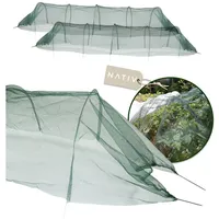 NATIV Pflanztunnel 2er Set mit Metallbögen, Gartentunnel 250x60x55cm, Netztunnel