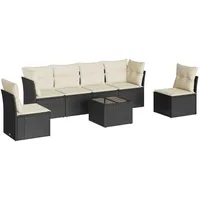 vidaXL Modell 60 Loungeset schwarz