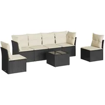 vidaXL Modell 60 Loungeset schwarz