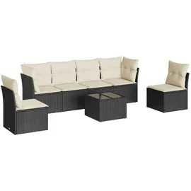 vidaXL Modell 60 Loungeset schwarz
