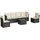 vidaXL Modell 60 Loungeset schwarz