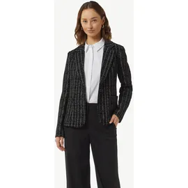 Comma, Blazer kariert Schwarz/Weiß 44