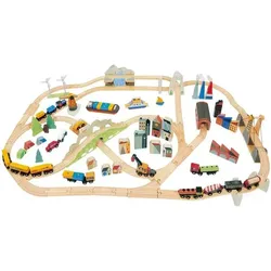 Tender leaf Toys - Eisenbahnset 3 Landschaften