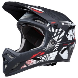 O'Neal Oneal Backflip Boom Downhill Helm (Black/White/Red,XL (61/62))