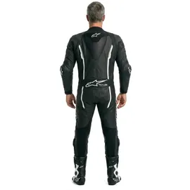 Alpinestars Missile V2 1-Teiler Motorrad Lederkombi, schwarz/weiß, 60