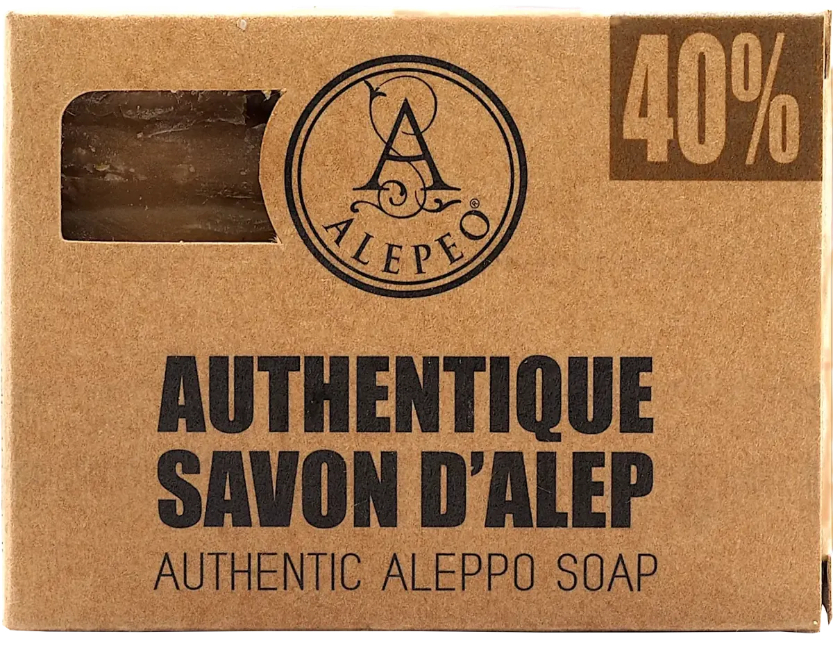 ALEPEO Aleppo Olivenölseife mit 40% Lorbeeröl 200 g