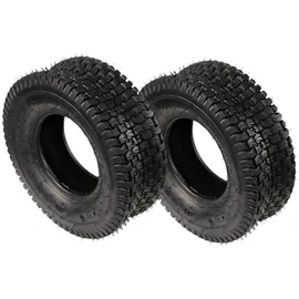 Helo24 2x Reifenmantel Reifen Rasentraktor Reifendecke 13x5.00-6 4pr Aufsitzmäher O1
