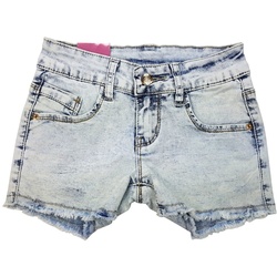 Girls Fashion Jeansshorts Mädchen Stretch Jeans Shorts, Sommerhose, Mn2939 blau 110