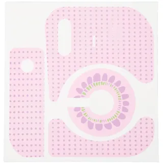 Mtlavishness Körperaufkleber für die Sofortbildkamera 12 mit gepunktetem Sonnenblumenmuster, PVC-Dekoration Macht die Kamera süß und frisch, für DIY-Fotografiezwecke, Gewicht (Pink)