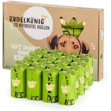 rudelkoenig Kotbeutel 300 Stück – Reißfeste Hundekotbeutel grün|gelb 300