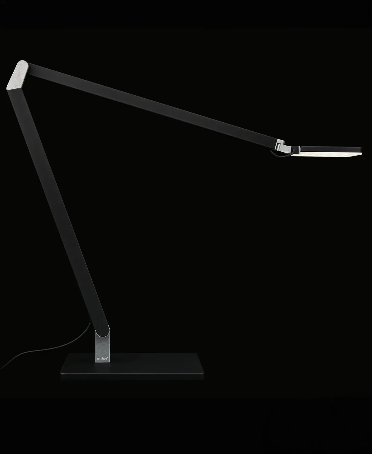 Roxxane Home LED Tischleuchte mit Fußplatte Schwarz matt 2700K