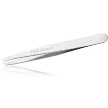Tweezerman Schräge Pinzette Platinum Silber