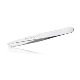 Tweezerman Schräge Pinzette Platinum Silber