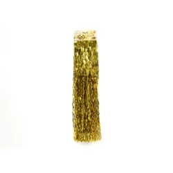HundB Lametta Gold gedreht 2mm x 50cm Christbaumschmuck Weihnachtsbaum Deko Lametta Golddeko Baumschmuck Weihnachtsdeko Baumdeko