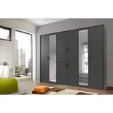 freiraum Schlafzimmer-Set Dillingen, (Kleiderschrank + Passepartoutrahmen), in Graphit - 273x213x58cm (BxHxT)